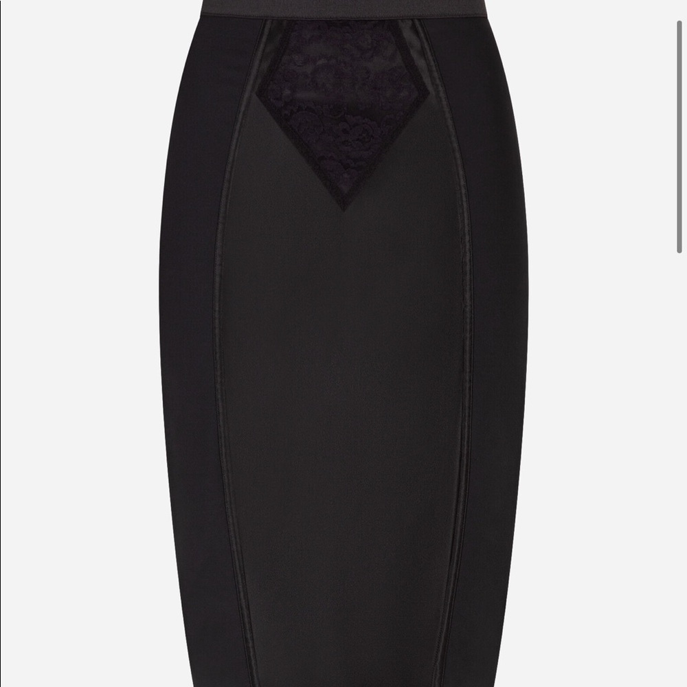 Dolce and Gabbana lingerie style pencil skirt